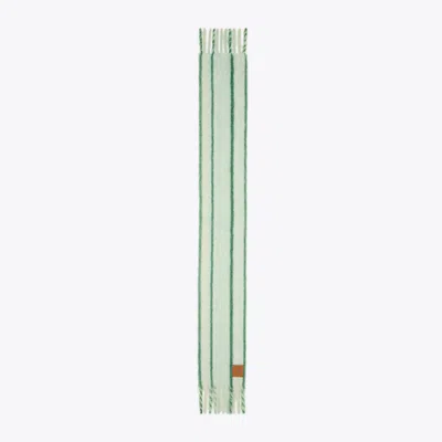 Tory Burch Mohair Oblong Scarf In Green
