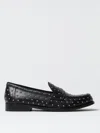 Tory Burch Black Leather Loafers With Small Applied Studs In Schwarz
