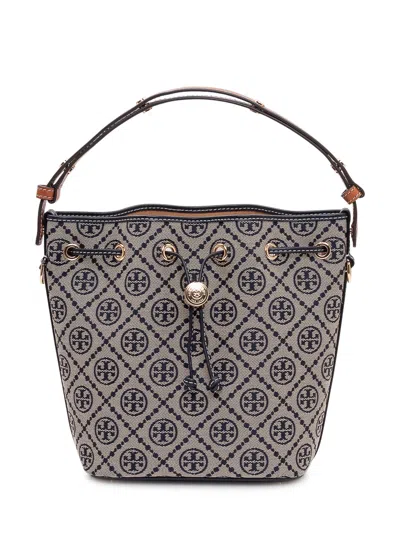 Tory Burch Monogram Bucket Handbag In Multi