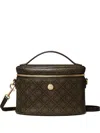 Tory Burch T Monogram Coated Canvas Soft Vanity Case In Brown