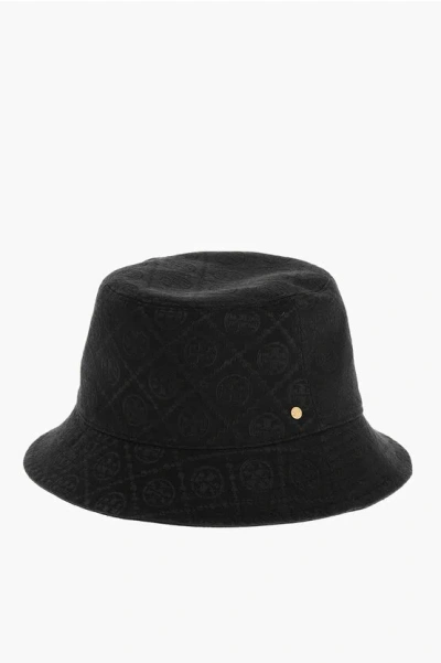 Tory Burch Monogram Fabric Bucket Hat Grösse Unica
