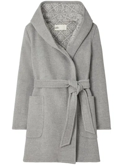 TORY BURCH MONOGRAM-LINING COAT