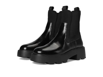 Tory Burch Monogram Lug Chelsea Boot 65mm In Black