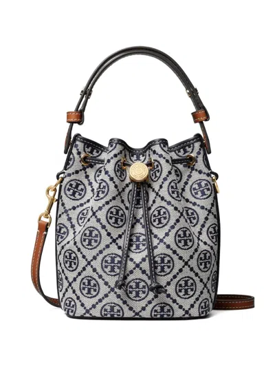 Tory Burch Monogram Mini Bucket Bag In Pattern