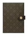 Tory Burch Monogram Passport Case In Green