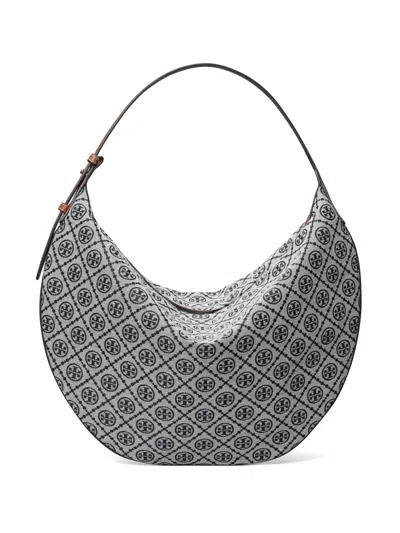 Tory Burch Monogram-pattern Bag In Black