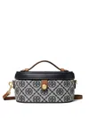 Tory Burch Monogram-pattern Tote Bag In Blue