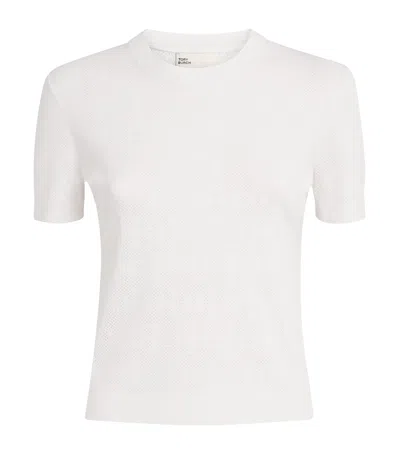 Tory Burch Monogram Pointelle Top