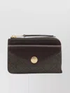 Tory Burch Monogrammed Leather Cardholder Keychain Hook