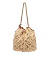 Tory Burch Monogram T Raffia Bag Natural Color