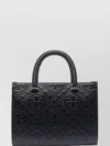 Tory Burch Monogrammed Structured Shape Tote Bag