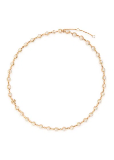 Tory Burch Moondance Faux Pearl-embellished 18kt Gold-plated Necklace