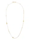 Tory Burch Moondance Faux-pearl Necklace In Gold