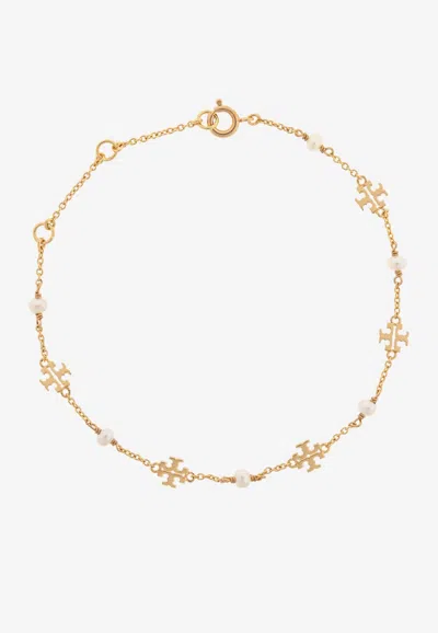 Tory Burch Moondance Pearl Bracelet In Gold