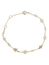 Tory Burch Moondance Star-charm Bracelet In Gold