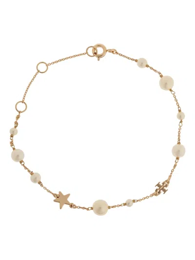 Tory Burch Moondance Star-charm Bracelet In Gold