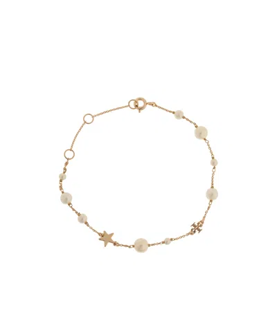 Tory Burch Moondance Star-charm Bracelet In Gold