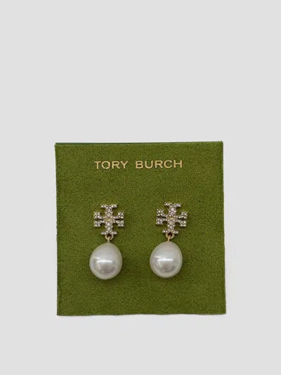 Tory Burch Moonlit Dream Drop Earrings In White