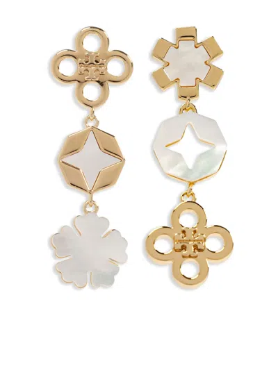 Tory Burch Mother-of-pearl Earrings In Gold