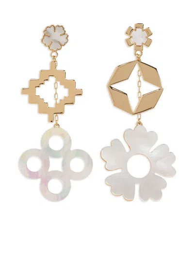 Tory Burch Mother-of-pearl Earrings In Gold