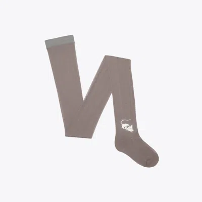 Tory Burch Mouse Stockings In Gray