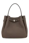 Tory Burch Mud Leather Romy Bucket Bag In Brown