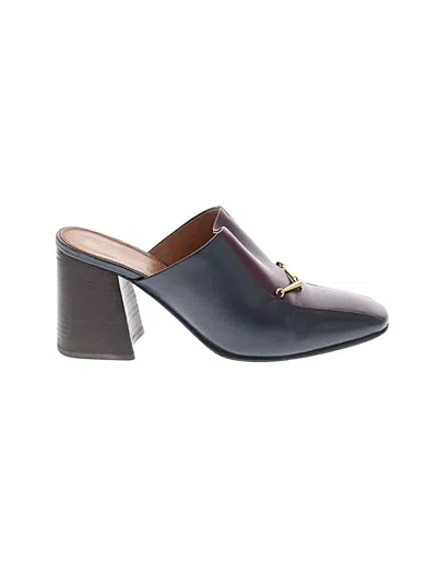 Pre-owned Tory Burch Mule/clog In Burgundy
