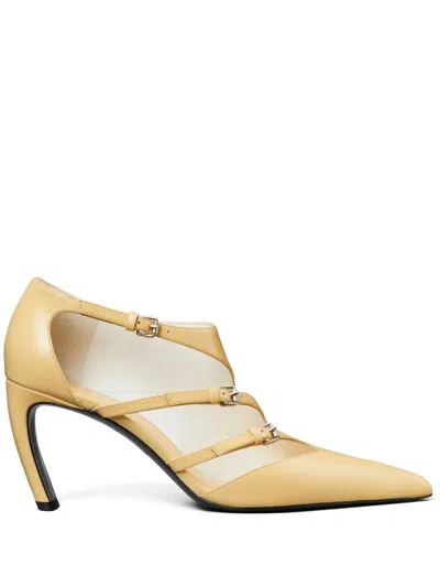 Tory Burch Multi-buckle Pumps In Yellow
