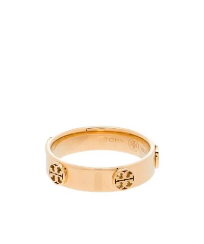 Tory Burch Multi-logo Band Ring In Gold