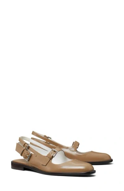 Tory Burch Multi-buckle Mary Jane In Soft Acorn