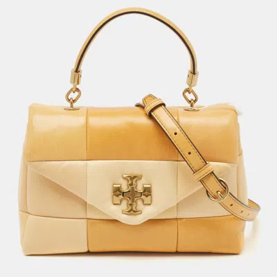 Pre-owned Tory Burch Multicolor Leather Small Patchwork Kira Top Handle Bag