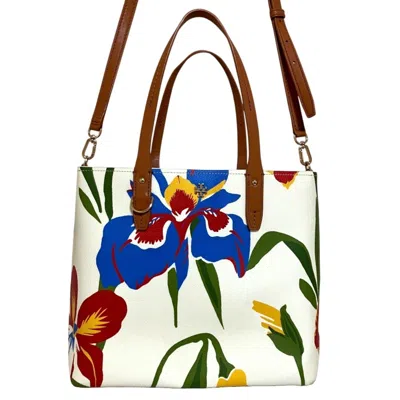 Pre-owned Tory Burch Multi-color Pvc Handbag Shoulder Bag Tote Bag ()
