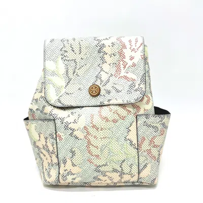 Pre-owned Tory Burch Multi-color Pvc Leather Backpack Handbag ()