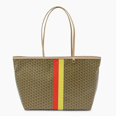 Tory Burch Multicolor The Racer Tote In Brown