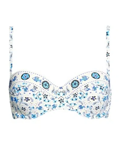 Tory Burch Multicolour Bikini Tops In Blue