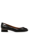 Tory Burch Logo Plaque Block Heel Pumps