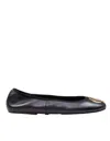 Tory Burch Nappa Leather Ballerina Flats In Black