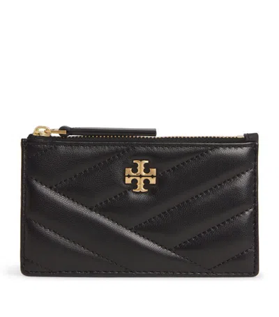 Tory Burch Kira Chevron Card Holder In Black