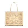 Tory Burch Ella Hand Crocheted Small Tote Natural In Neutrals