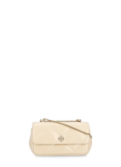 Tory Burch Natural Leather "kira" Shoulder Bag In Neutrals