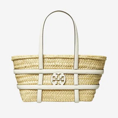 Tory Burch Natural Small Ella Straw Basket Tote