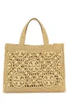Tory Burch Natural T Monogram Tote