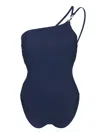 Tory Burch Navy Blue Clip Bodysuit In Blue