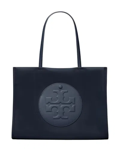Tory Burch Navy Blue Ella Small Tote