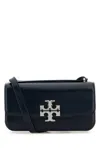 Tory Burch Navy Blue Leather Eleanor Shoulder Bag In Navy