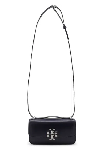 Tory Burch Navy Blue Leather Eleanor Shoulder Bag