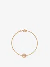 Tory Burch Miller Cut-out Logo Bracelet In Gold