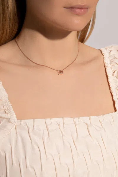 【送料&関税込】Tory Burch Necklace With Logo Pendant Tory Burch Delicate Crystal Logo Pendant Necklace In Gold