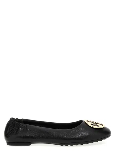 Tory Burch 'new Logo' Ballet Flats In Black