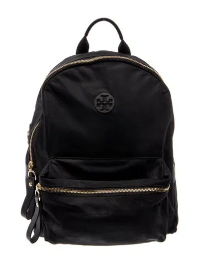 Pre-owned Tory Burch Nylon Backpack In Blue